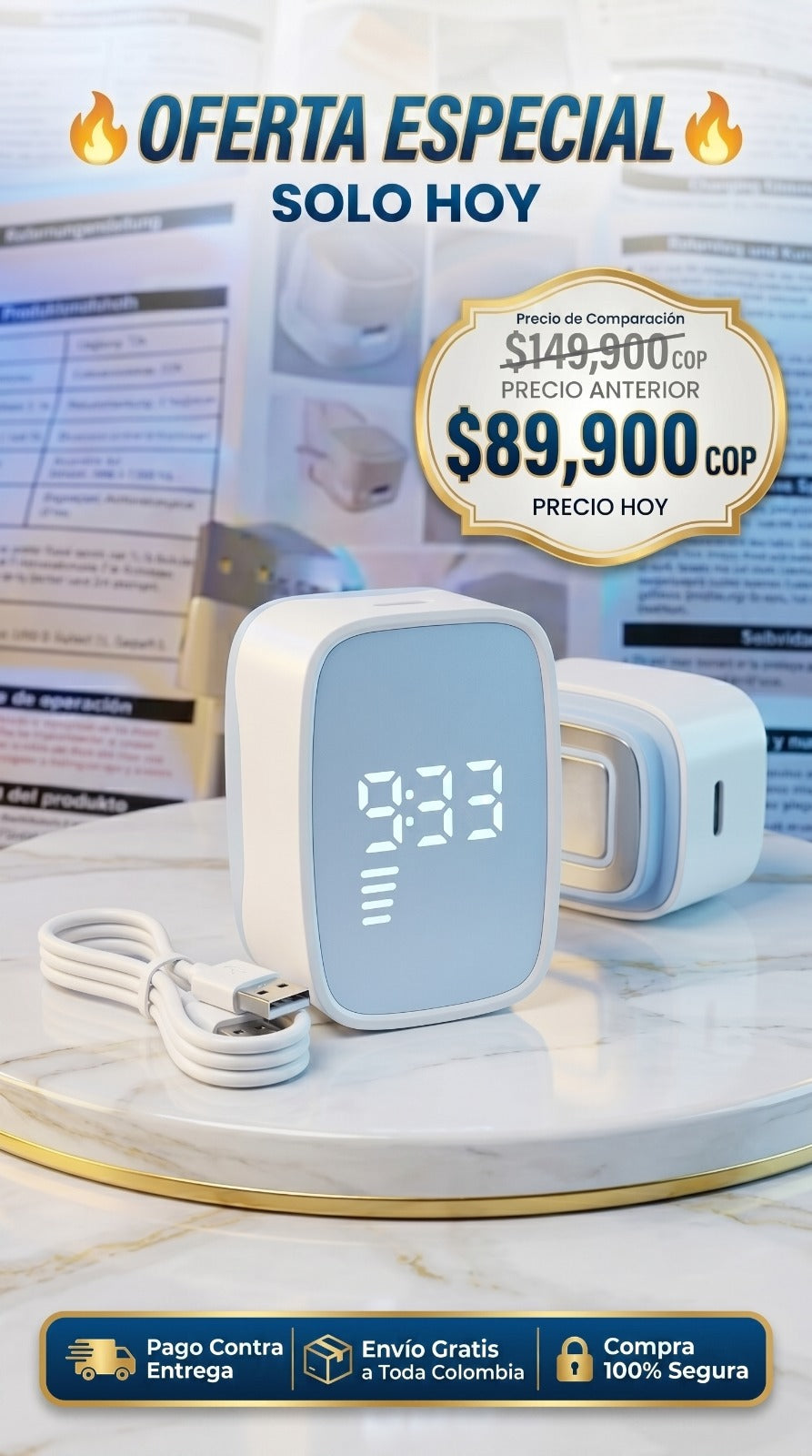 LAMPARA LASER UÑAS
