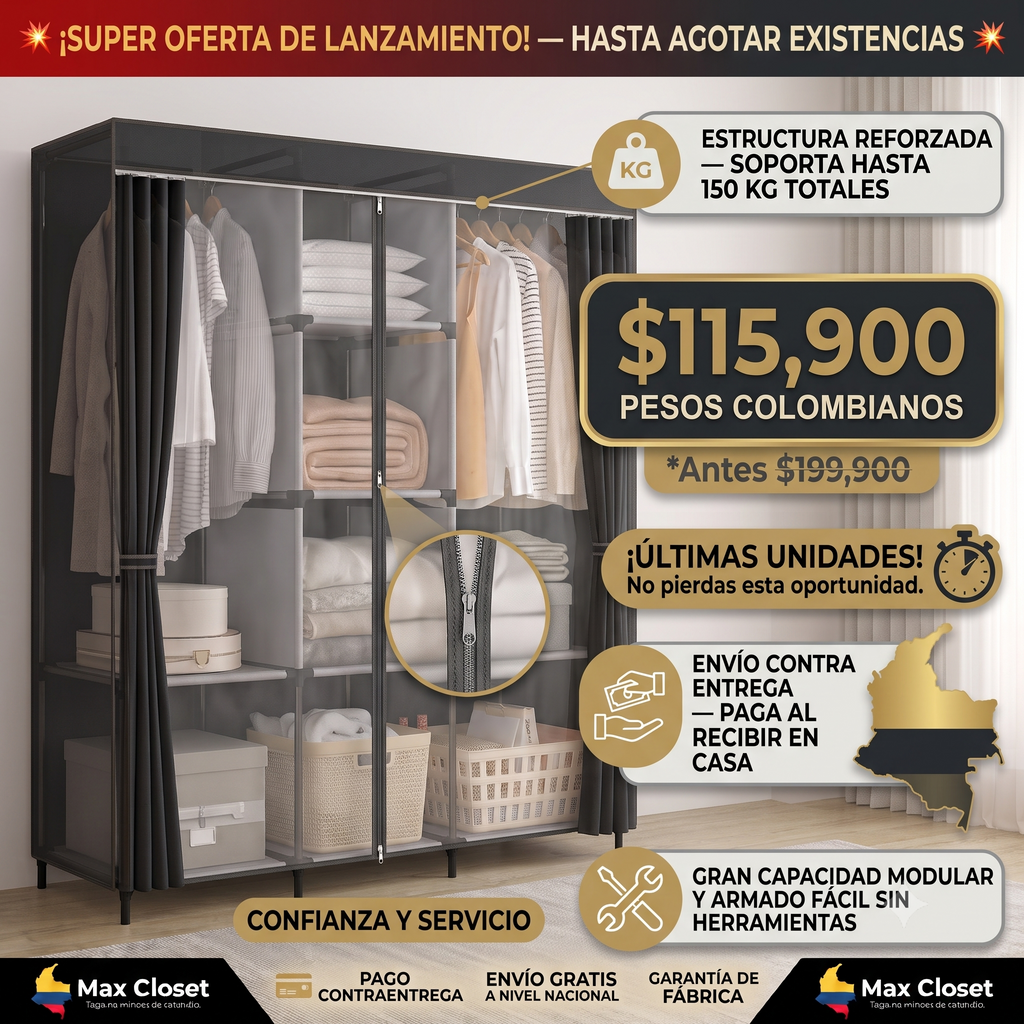 Armario Closet Desarmable Plegable 88130