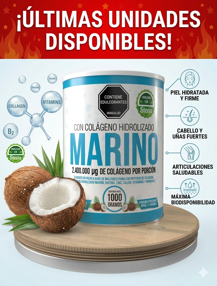Colágeno Marino Premium 1000g + Envío Gratis