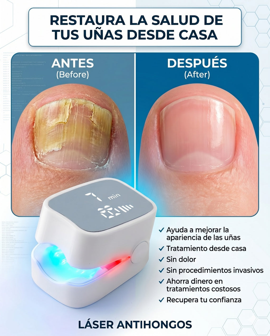 LAMPARA LASER UÑAS