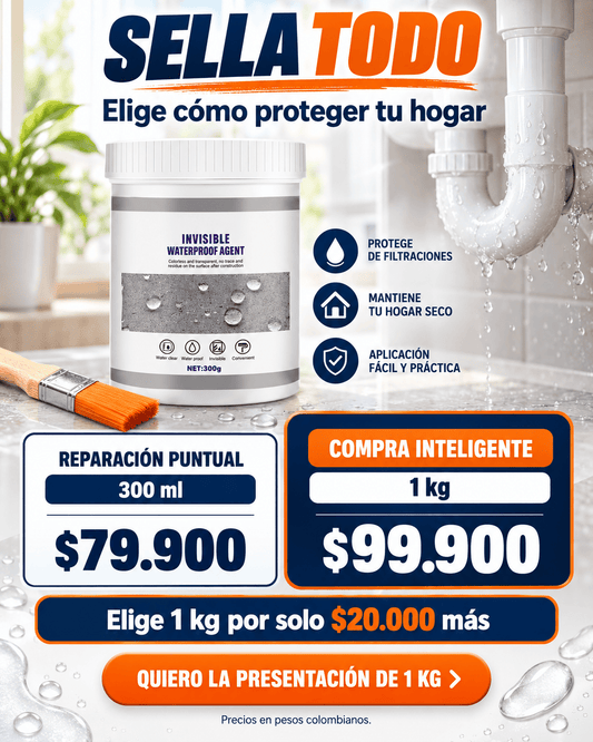 Sellador De Grietas Impermeable Transpar